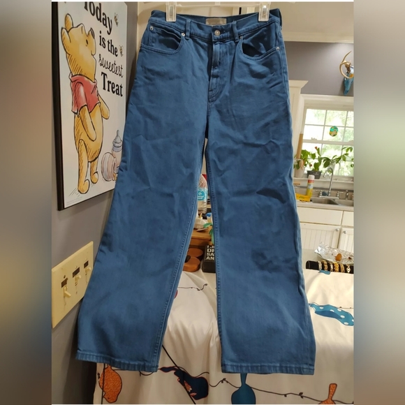 Everlane Women's Jeans The Way High Size 28 Regular Blue Cotton Denim Pants - Picture 6 of 7